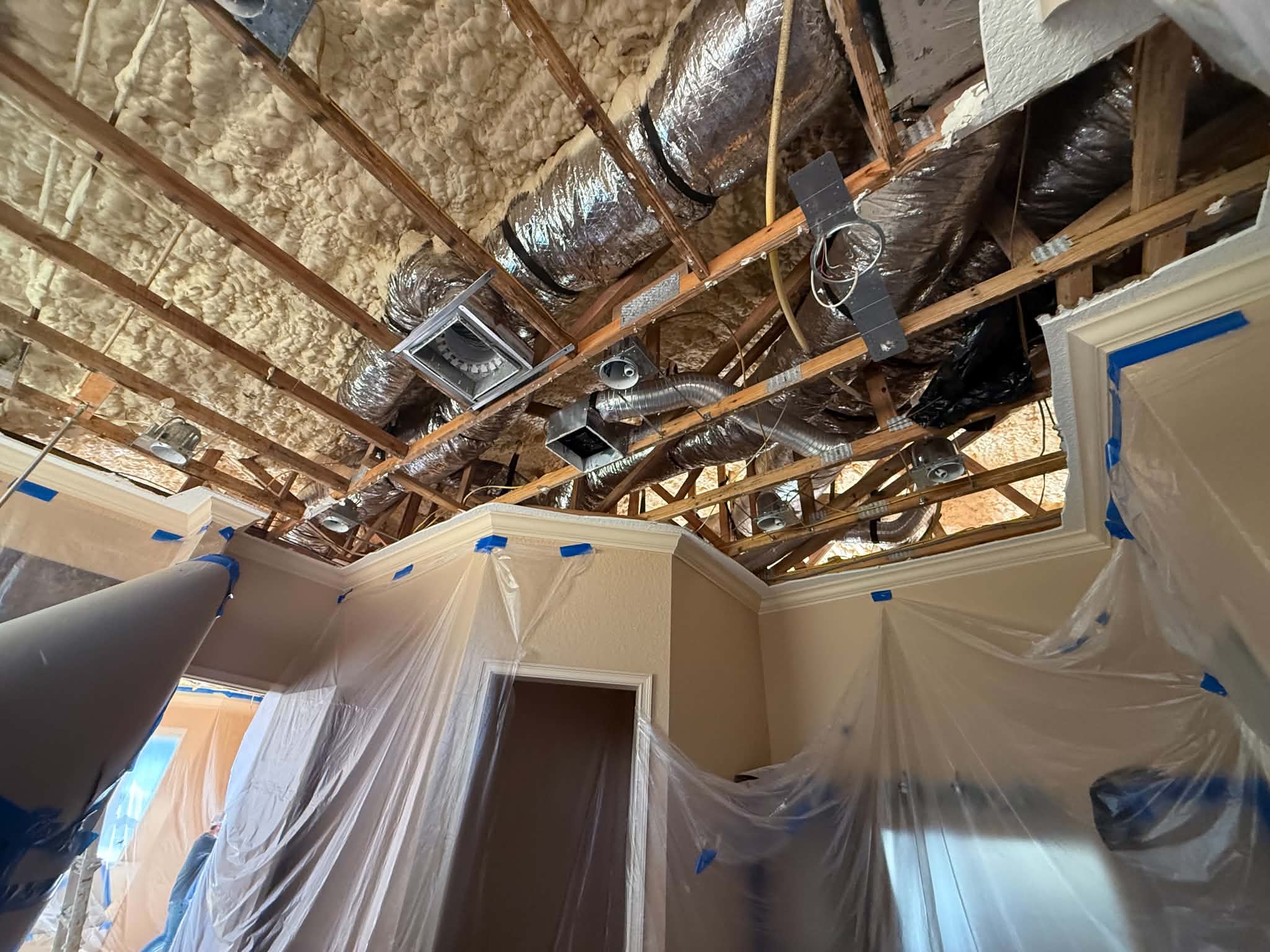 Ceiling and HVAC restoration