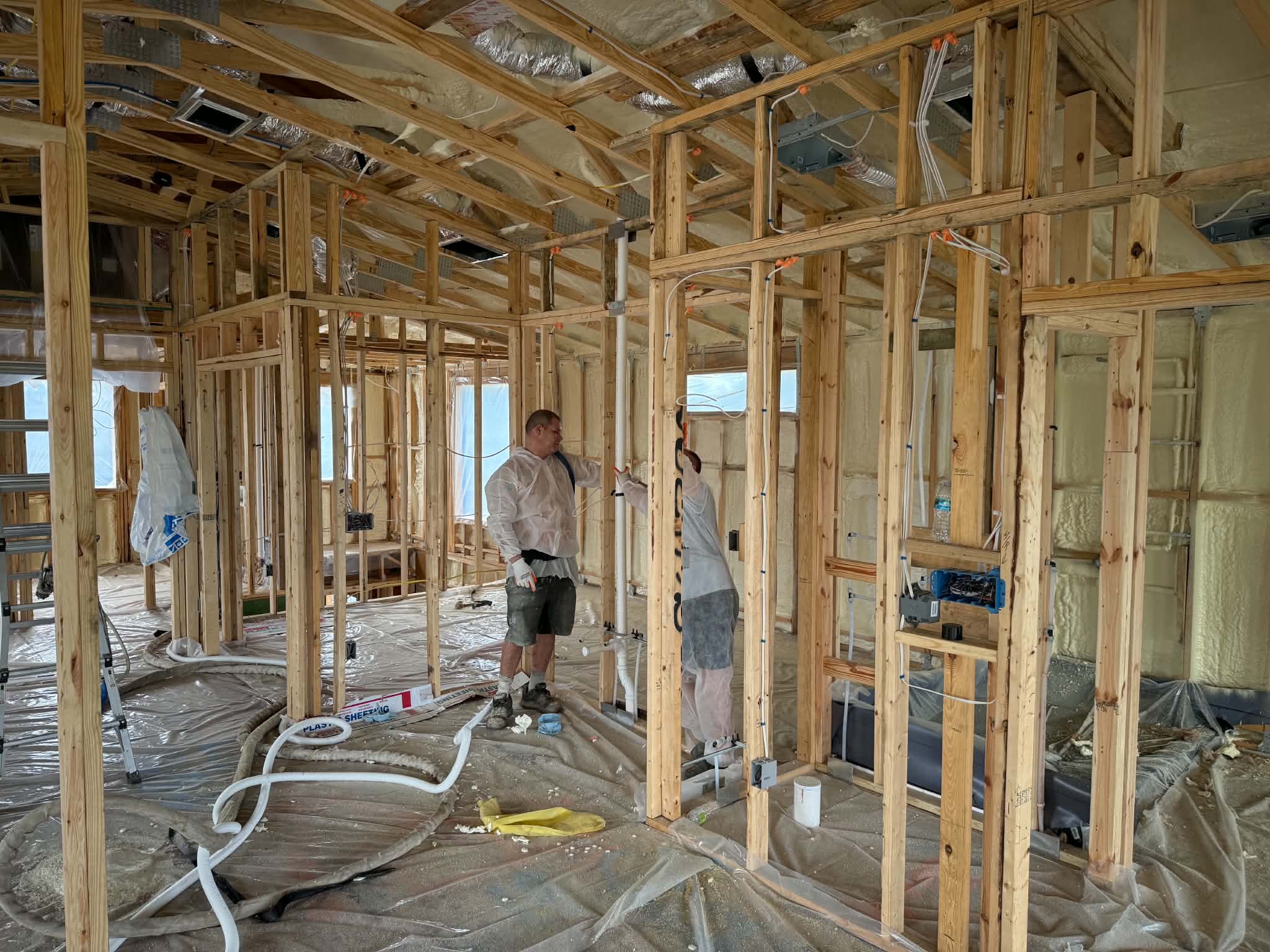 Interior framing construction